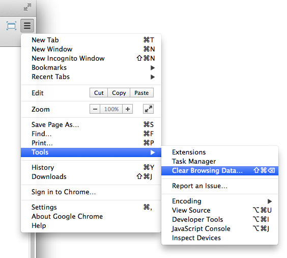 How to clear the browser cache